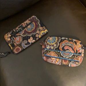 Vera Bradley Wallet and Cosmetic Bag